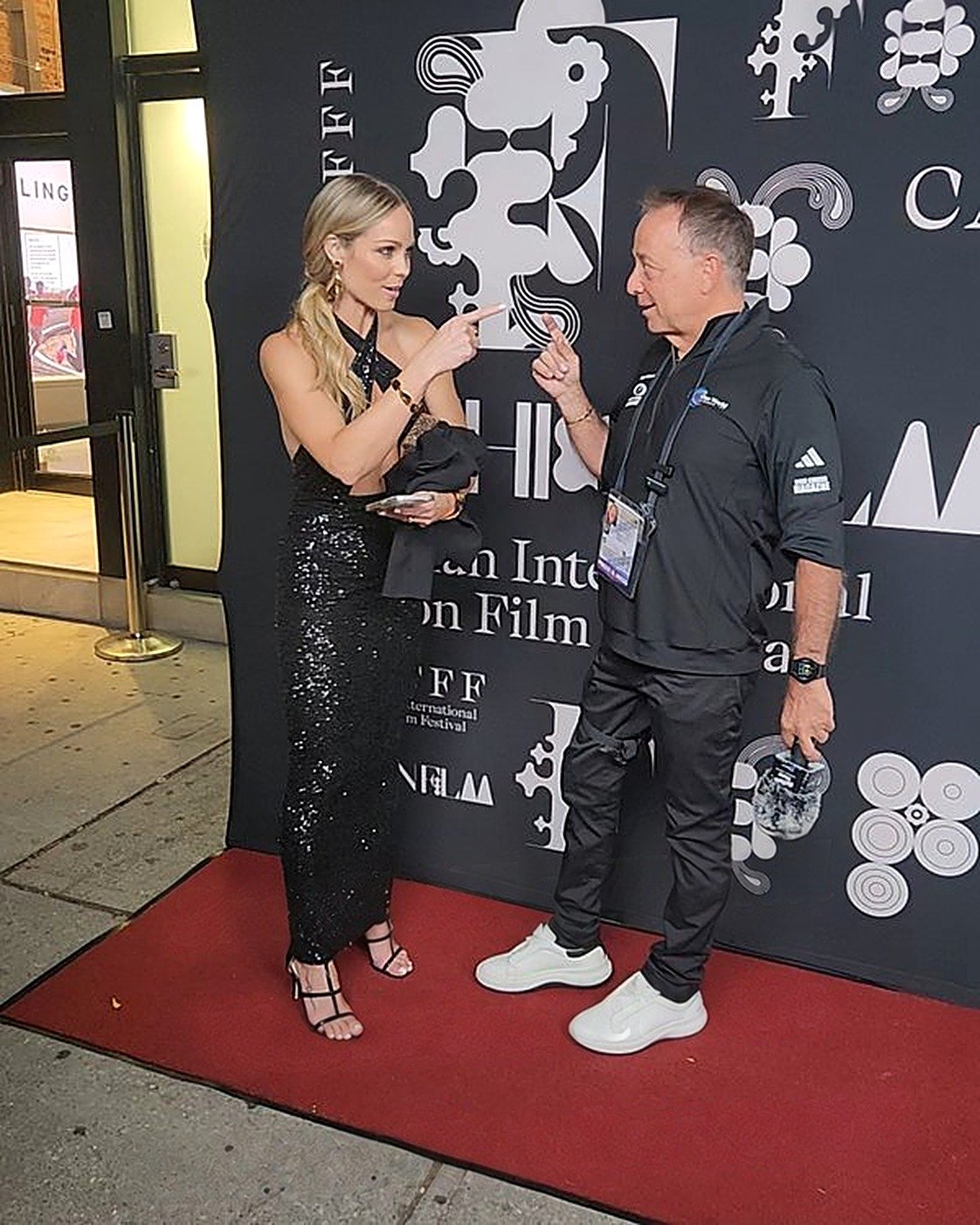 Tony Lawand with Laura Vandervoort