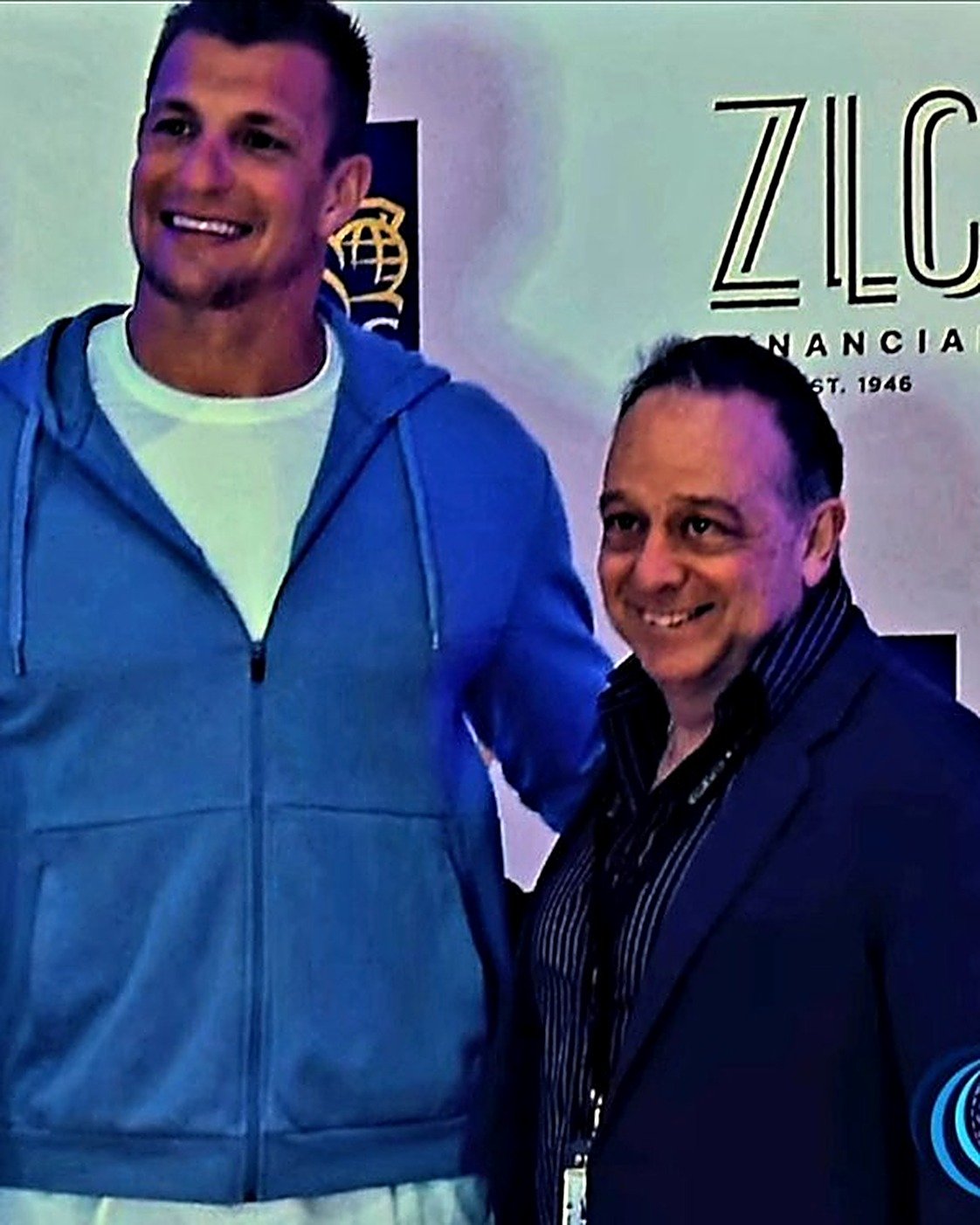 Tony Lawand with Rob Gronkowski